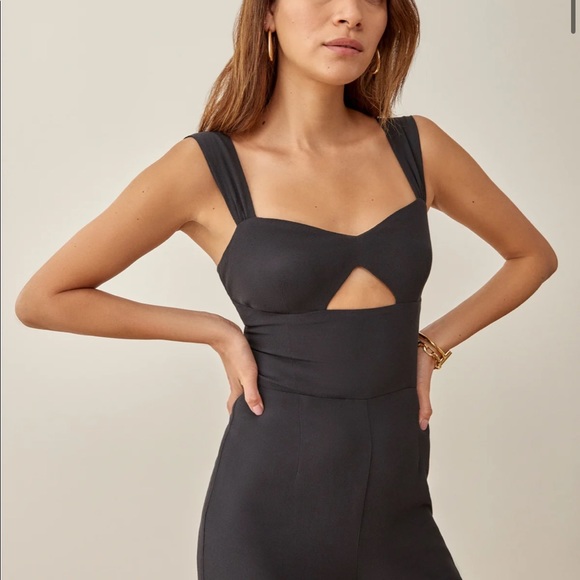 Reformation Poppy Jumpsuit black XS - Picture 2 of 6